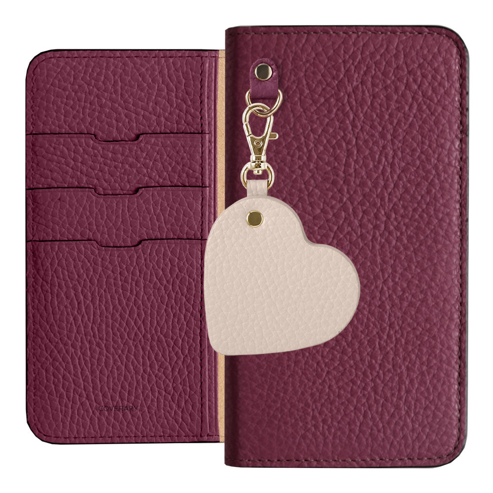 Genuine Leather 32 Colors Italian Shrink Leather Motif Mirror Charm Wallet Case Galaxy Series