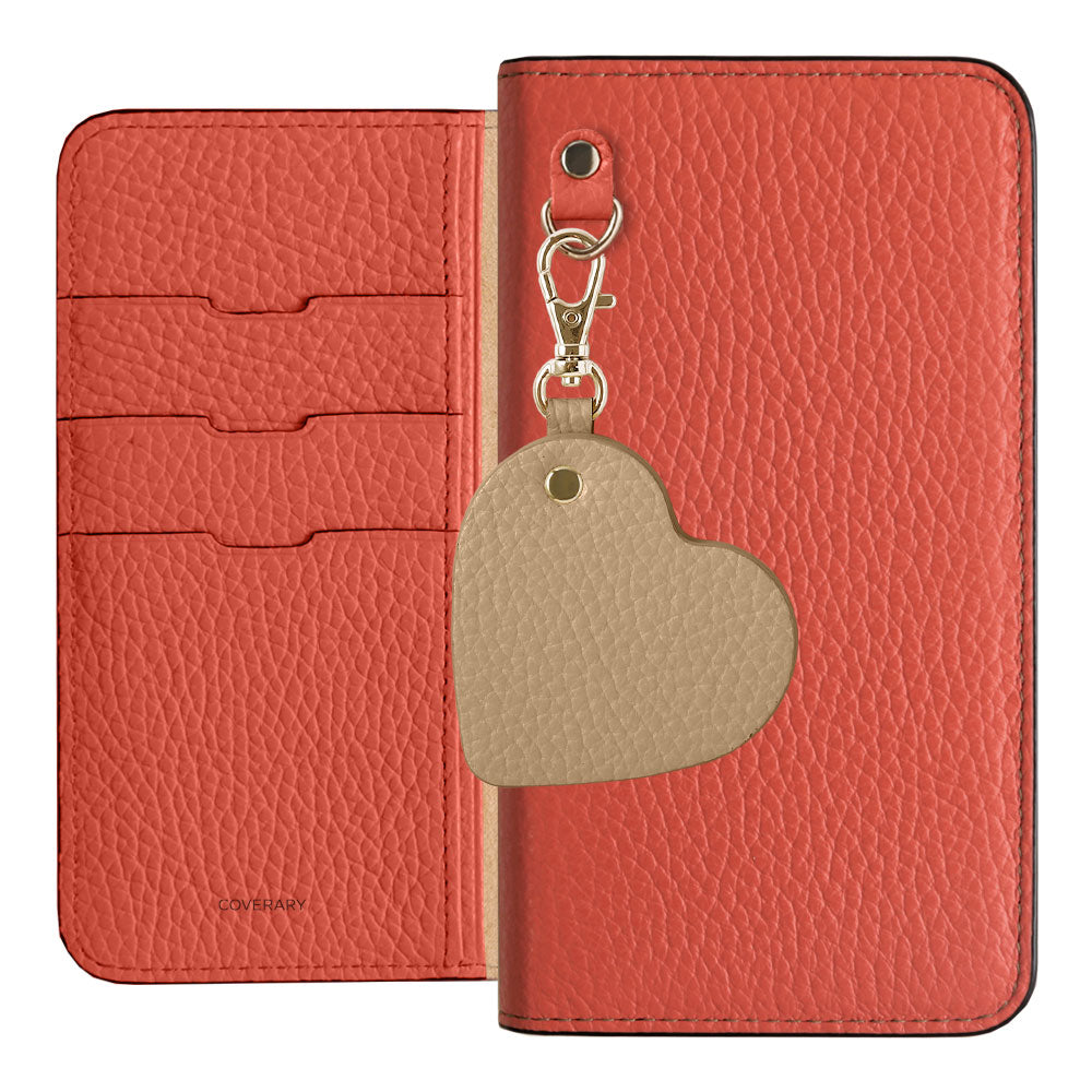 Genuine Leather 32 Colors Italian Shrink Leather Motif Mirror Charm Wallet Case Xperia Series