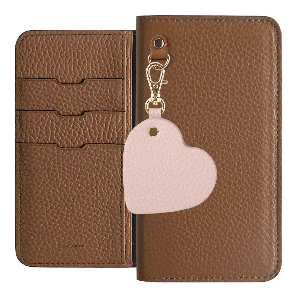 Genuine Leather 32 Colors Italian Shrink Leather Motif Mirror Charm Wallet Case Galaxy Series