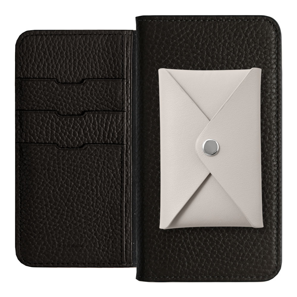 Genuine Leather 32 Colors Italian Shrink Leather Smooth Leather Pocket with Lid Notebook-style Case Google Pixel Series