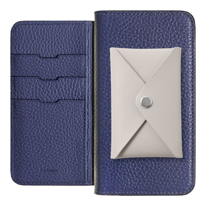 Cuir véritable 32 couleurs Cuir italien grainé Cuir lisse avec poche à rabat Étui portefeuille