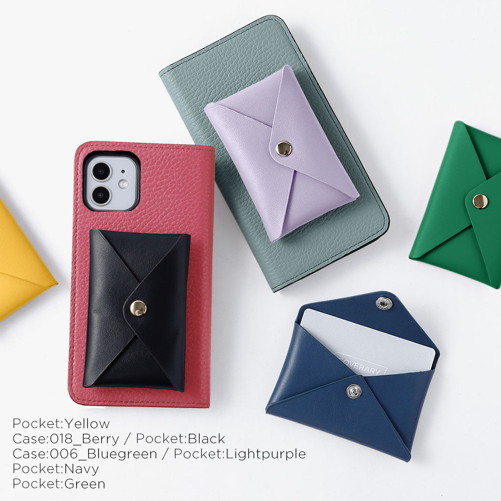 Cuir véritable 32 couleurs Cuir italien grainé Cuir lisse avec poche à rabat Étui portefeuille