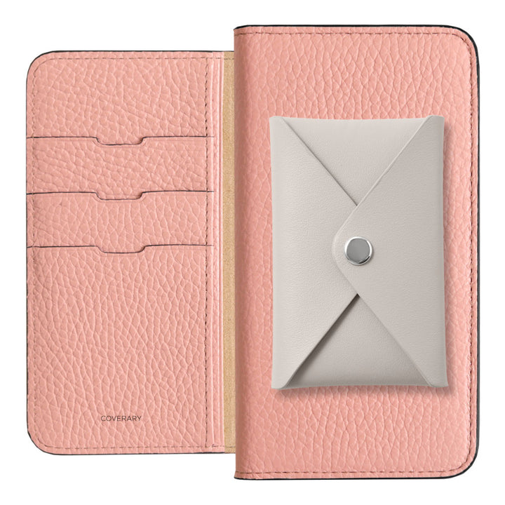 Cuir véritable 32 couleurs Cuir italien grainé Cuir lisse avec poche à rabat Étui portefeuille