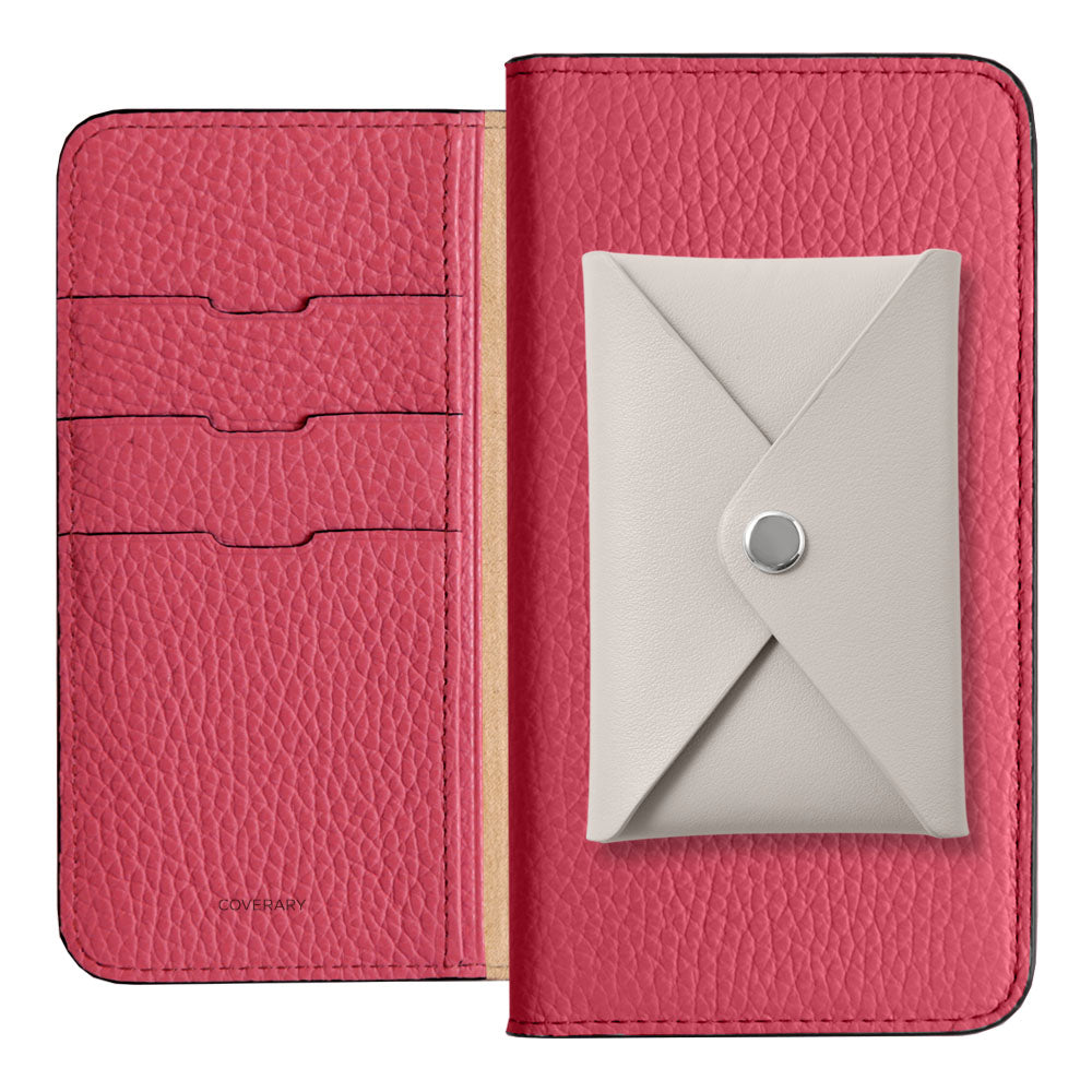 Genuine Leather 32 Colors Italian Shrink Leather Smooth Leather Pocket with Lid Notebook-style Case Google Pixel Series