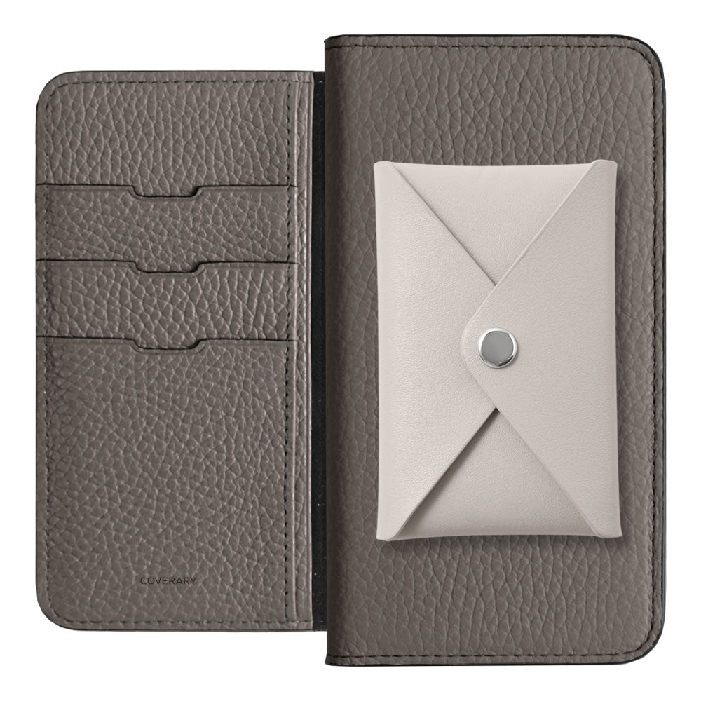 Genuine Leather 32 Colors Italian Shrink Leather Smooth Leather Pocket with Lid Notebook-style Case Google Pixel Series