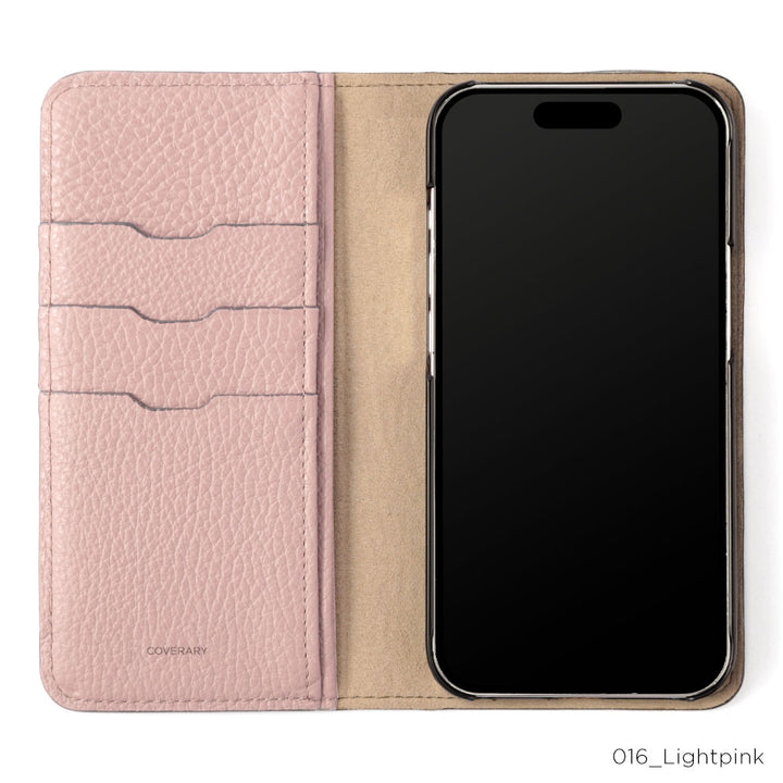 Genuine Leather 32 Colors Italian Shrink Leather Smooth Leather Pocket with Lid Notebook-style Case AQUOS Series