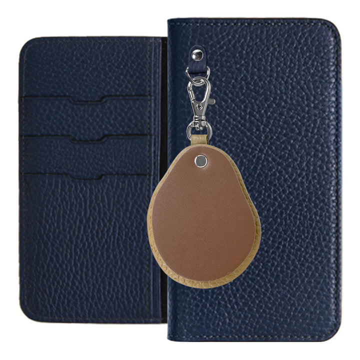Genuine leather 32 colors Italian shrink leather Different material nuance Mirror charm Notebook type case Galaxy series