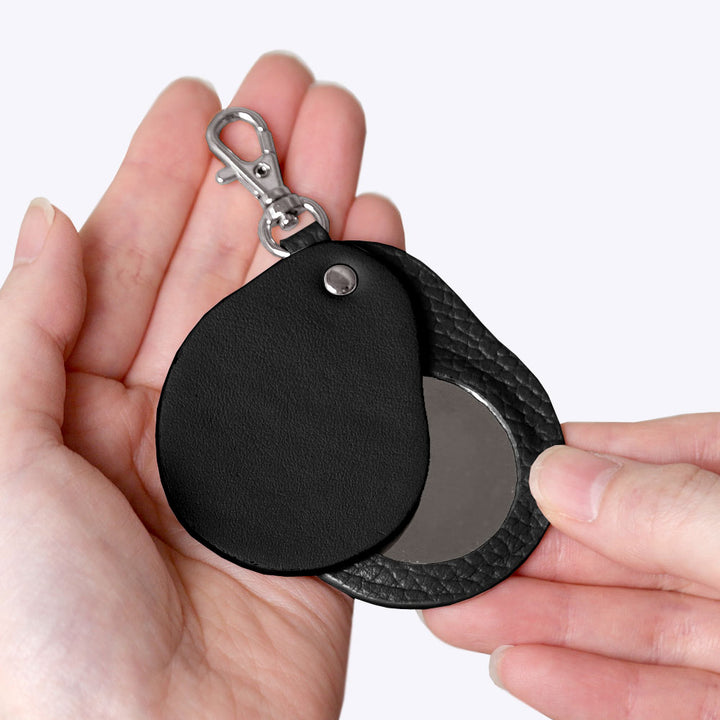 Genuine leather 32 colors Italian shrink leather Different material nuance Mirror charm Notebook type case