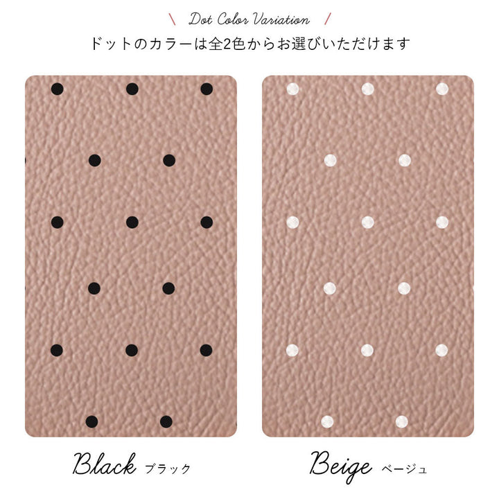 Étui portefeuille en cuir véritable italien grainé à pois, 32 couleurs, pour la série Xperia