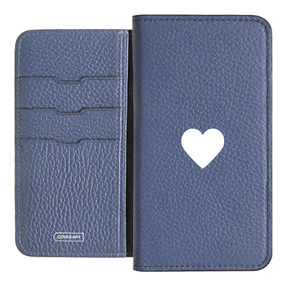 本革 32色 イタリアンシュリンクレザー ハート柄 手帳型ケース Google Pixelシリーズ