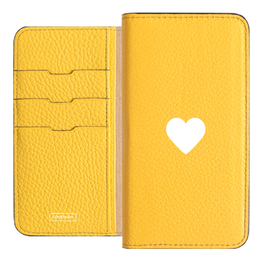 本革 32色 イタリアンシュリンクレザー ハート柄 手帳型ケース Google Pixelシリーズ