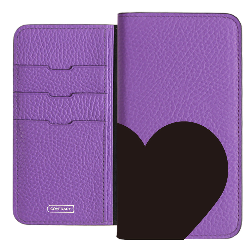 本革 32色 イタリアンシュリンクレザー ハート柄 手帳型ケース Google Pixelシリーズ