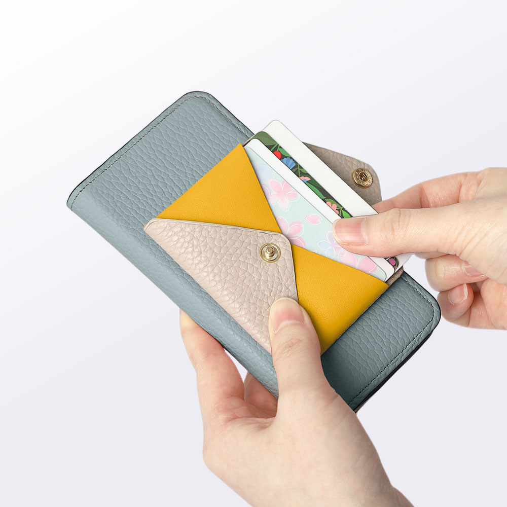 本革 32色 イタリアンシュリンクレザー バイカラー蓋ありポケット付き 手帳型ケース iPhoneシリーズ