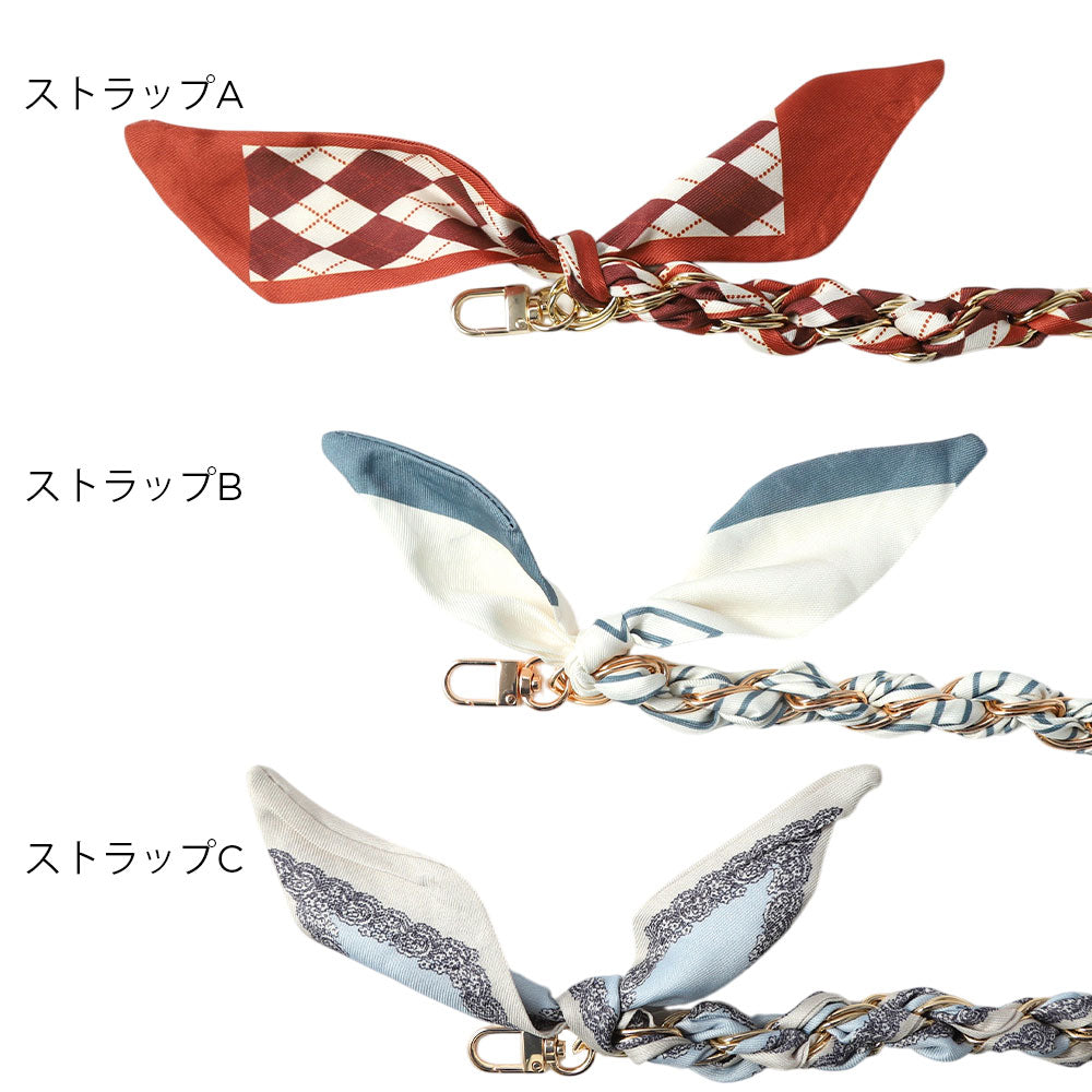 Genuine Leather 32 Colors Italian Shrink Leather Scarf Chain Hand Strap with Wallet Case for AQUOS Series
