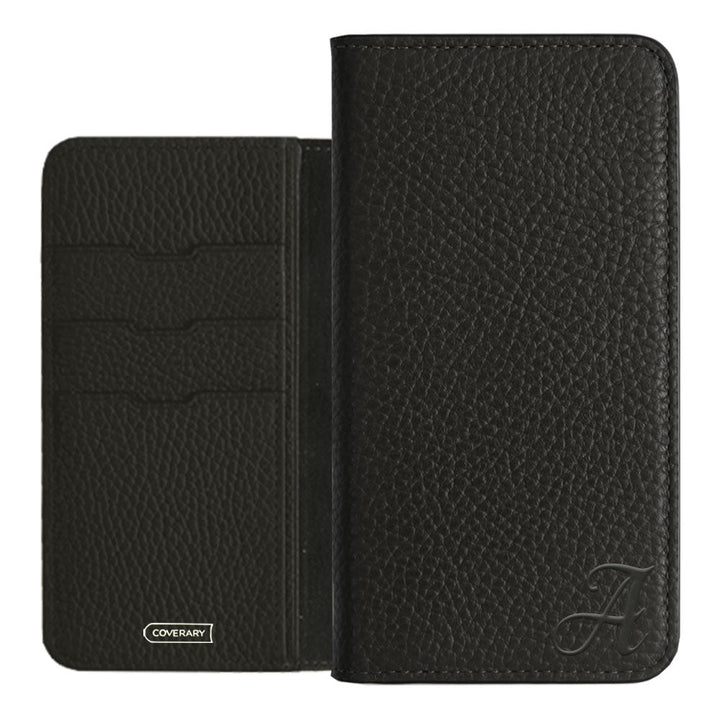 Genuine leather 32 colors Italian shrink leather Initial notebook-style case AQUOS series