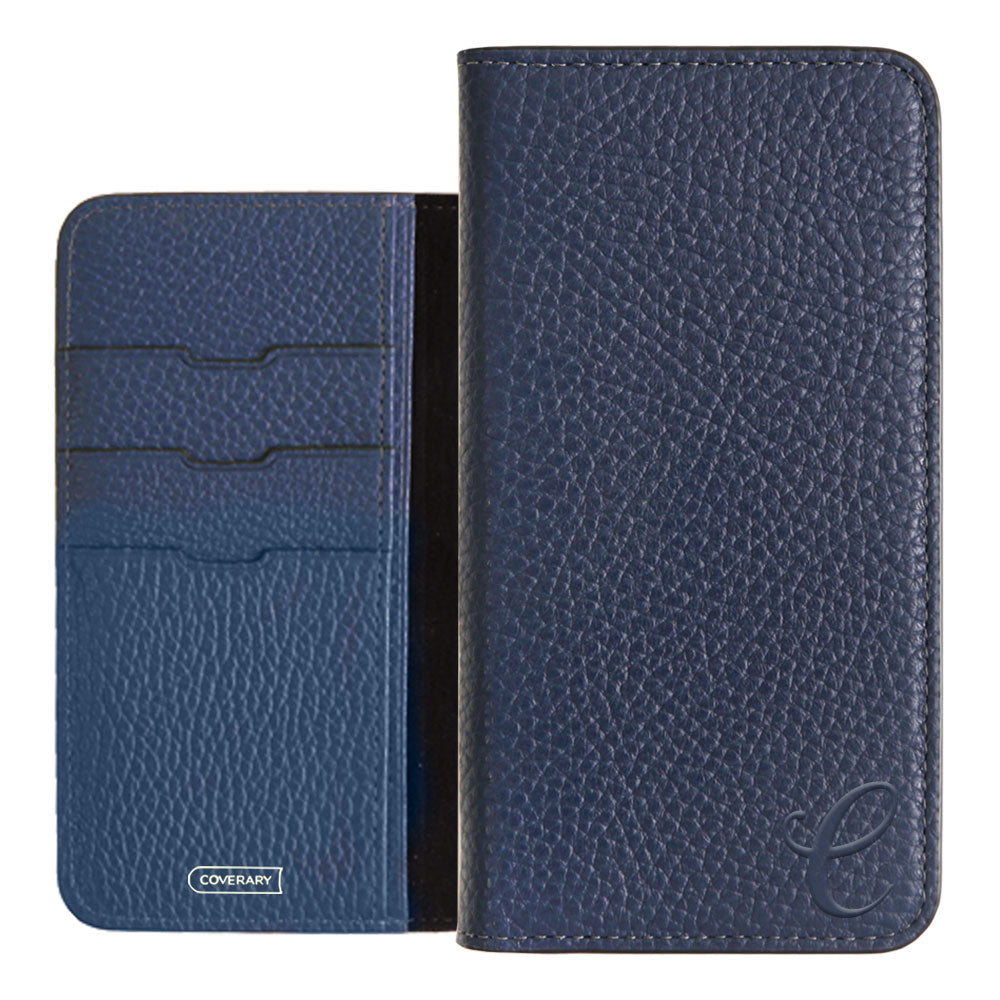 Genuine leather 32 colors Italian shrink leather Initial notebook-style case AQUOS series