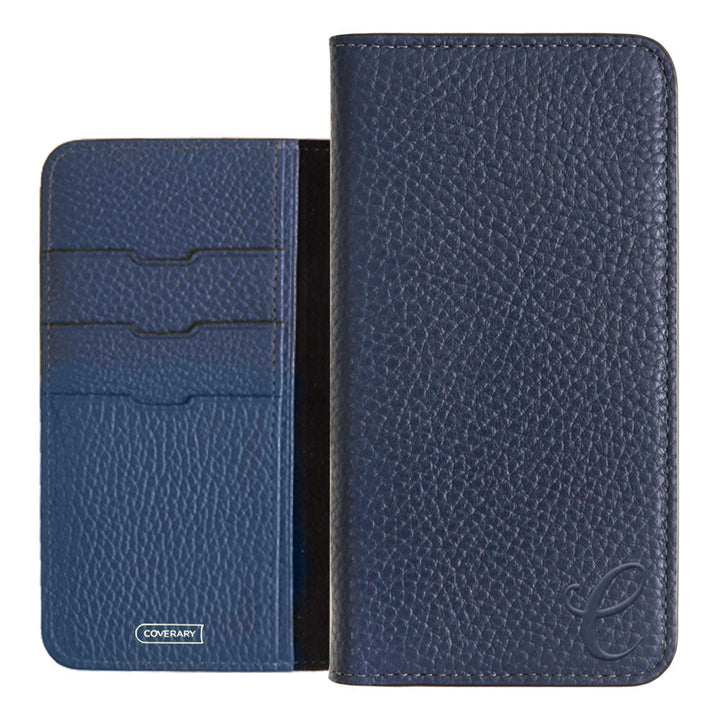 Genuine leather 32 colors Italian shrink leather Initial notebook-style case AQUOS series