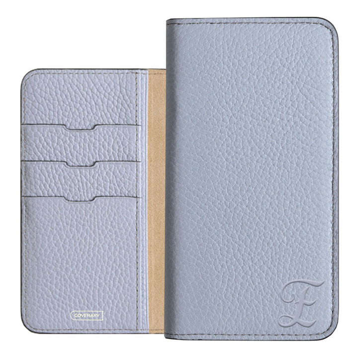 Genuine leather 32 colors Italian shrink leather Initial notebook-style case AQUOS series