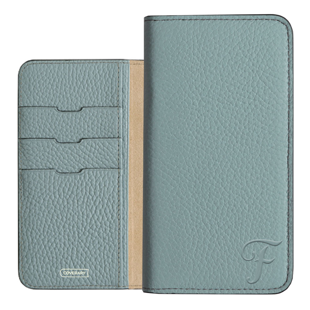 Genuine leather 32 colors Italian shrink leather Initial notebook-style case AQUOS series