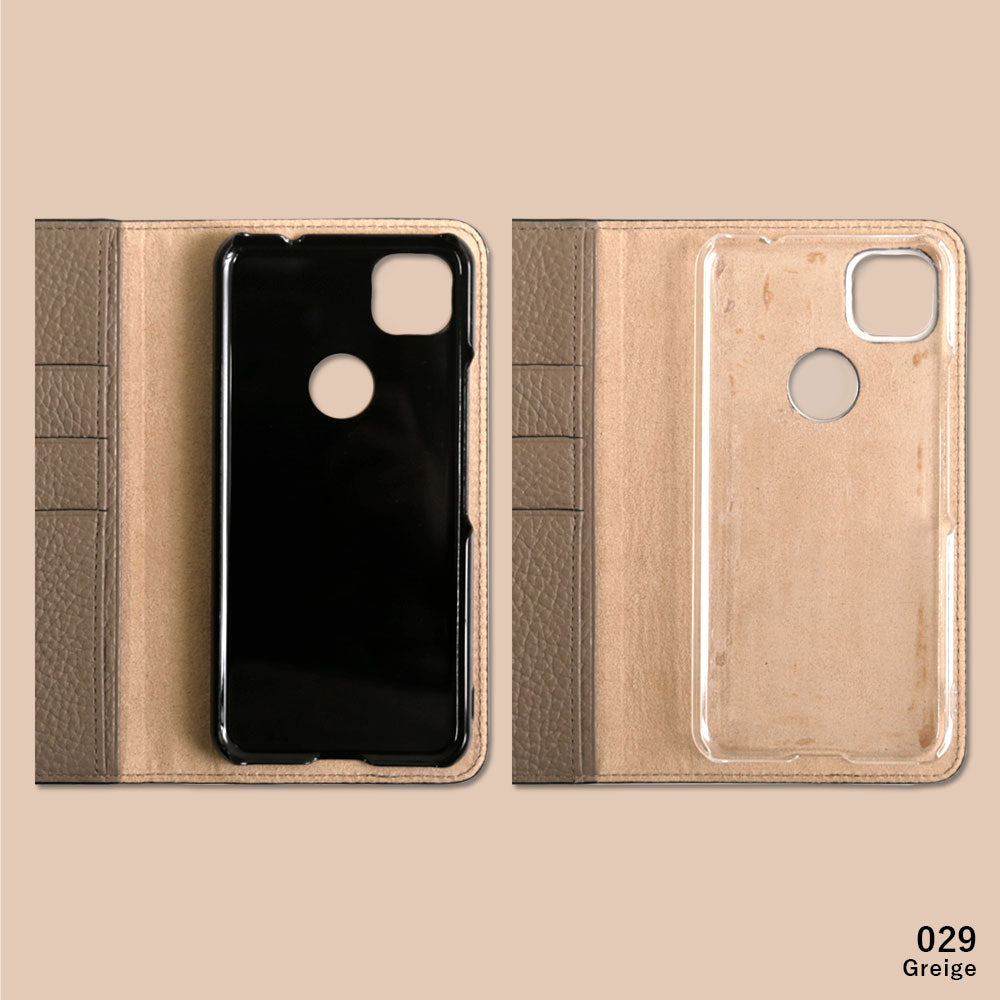 本革 32色 イタリアンシュリンクレザー イニシャル 手帳型ケース Xperiaシリーズ