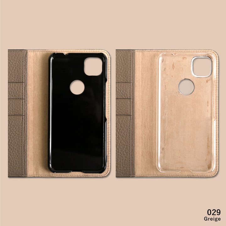 本革 32色 イタリアンシュリンクレザー イニシャル 手帳型ケース Xperiaシリーズ