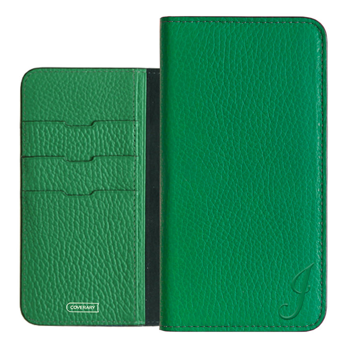 Genuine leather 32 colors Italian shrink leather Initial notebook-style case AQUOS series