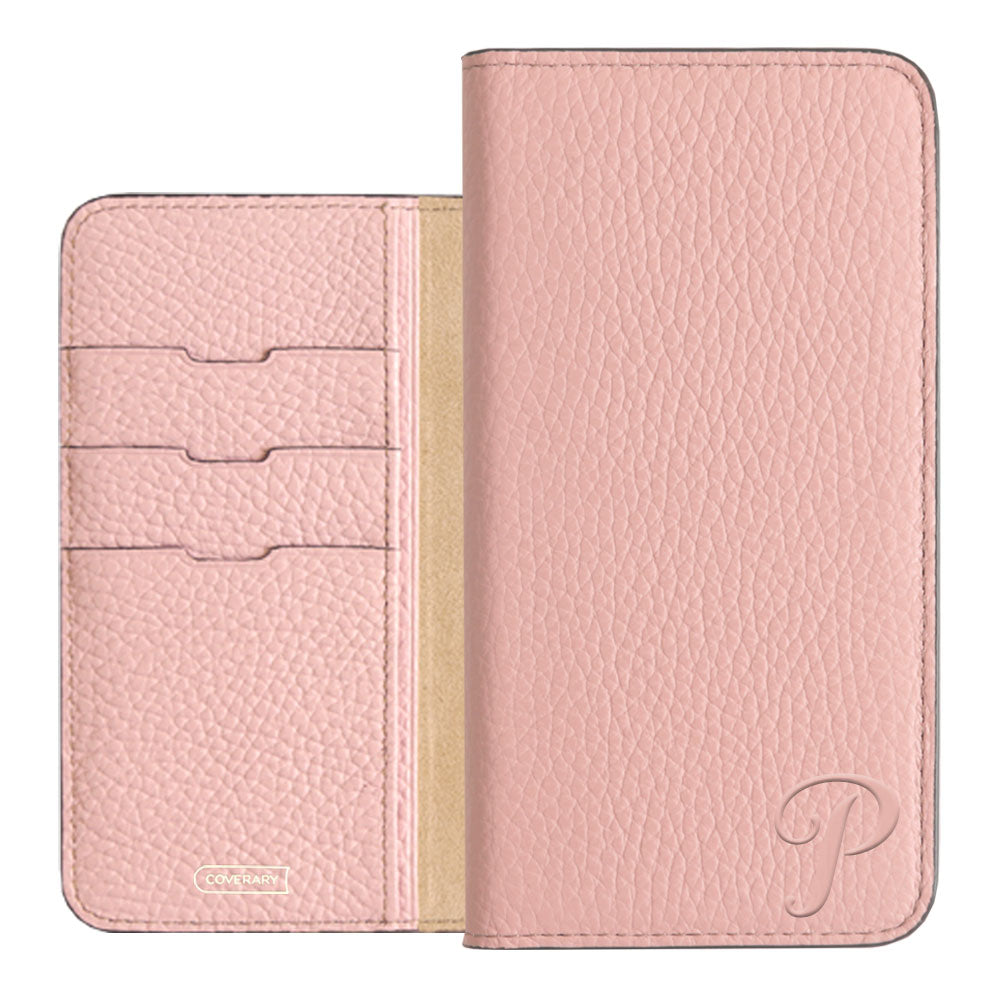 Genuine leather 32 colors Italian shrink leather Initial notebook-style case AQUOS series