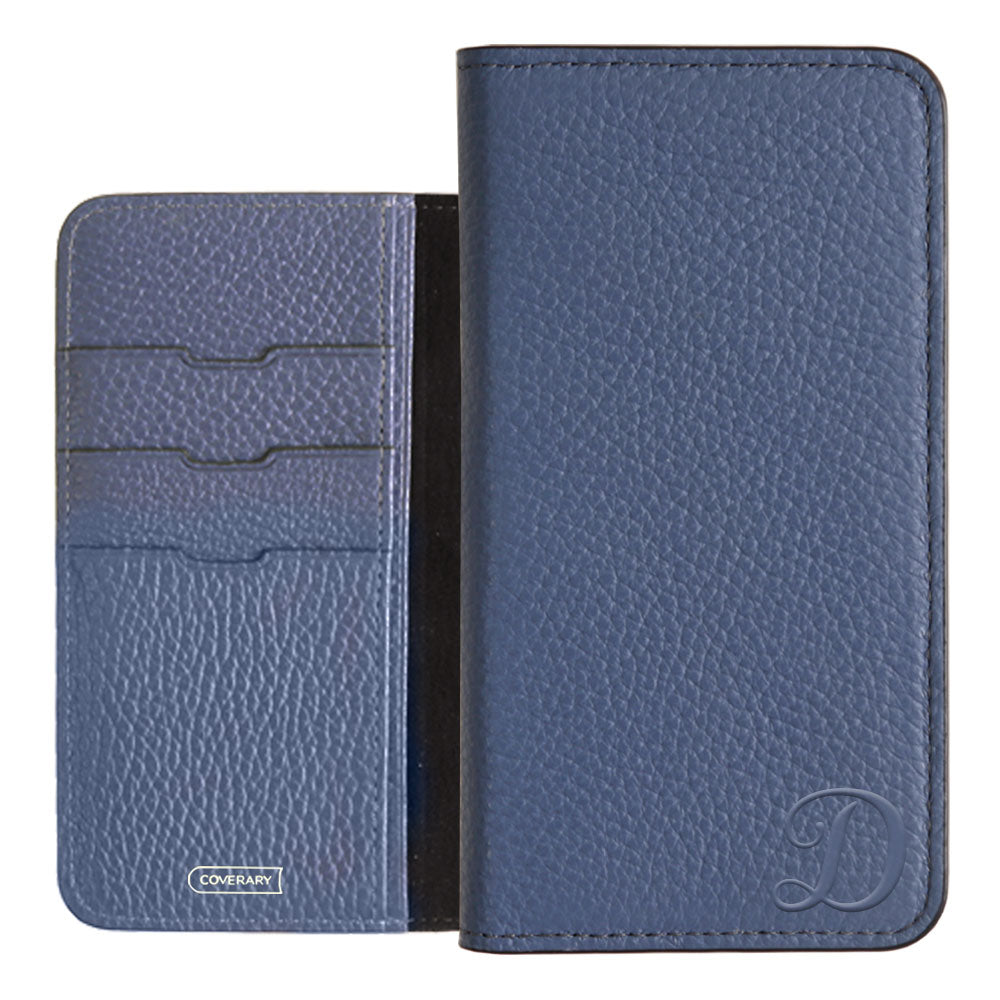 Genuine leather 32 colors Italian shrink leather Initial notebook-style case AQUOS series