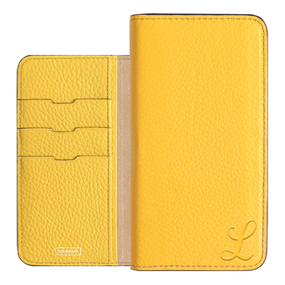 Genuine leather 32 colors Italian shrink leather Initial notebook-style case AQUOS series