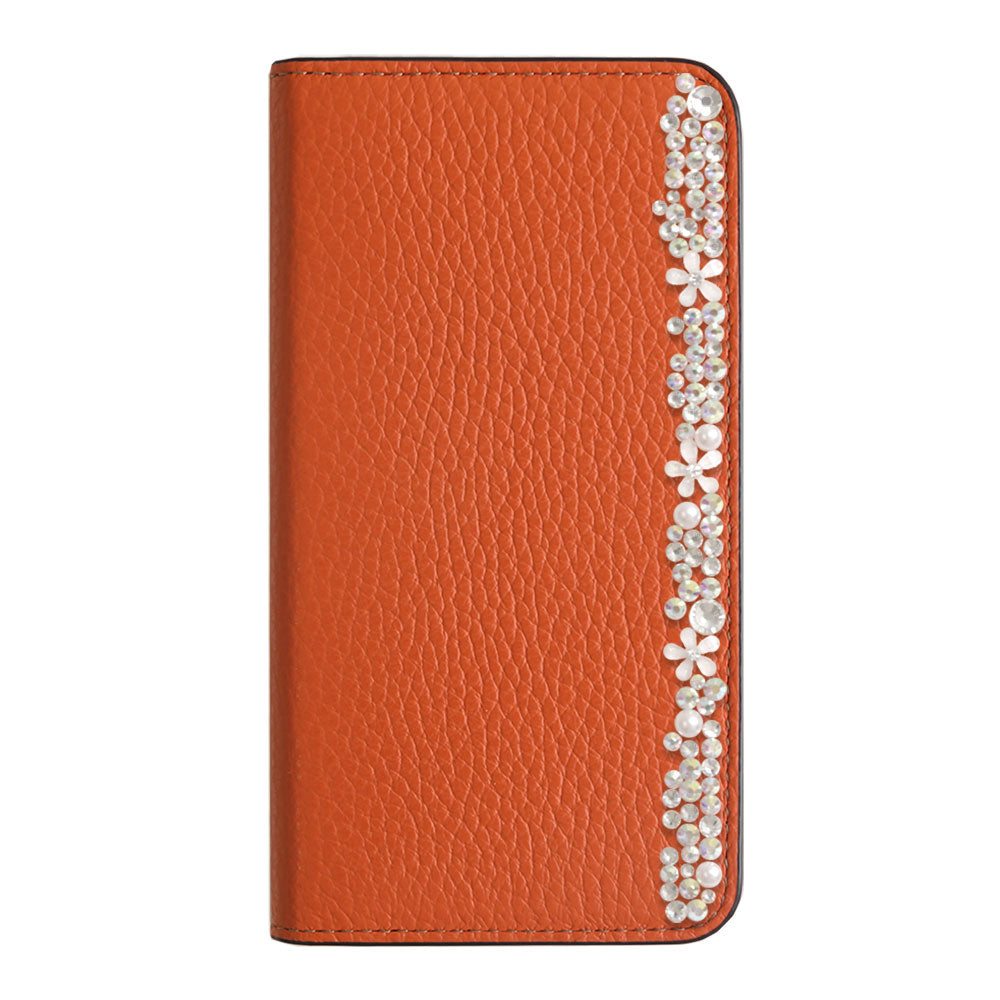 Cuir véritable 32 couleurs cuir italien grainé décoration florale étui portefeuille Google Pixel série