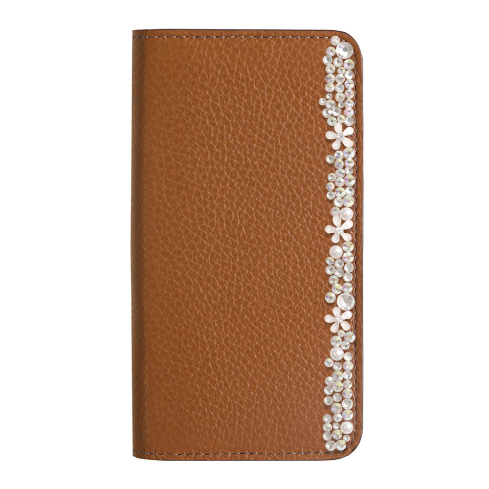 Cuir véritable 32 couleurs cuir italien grainé décoration florale étui portefeuille Google Pixel série