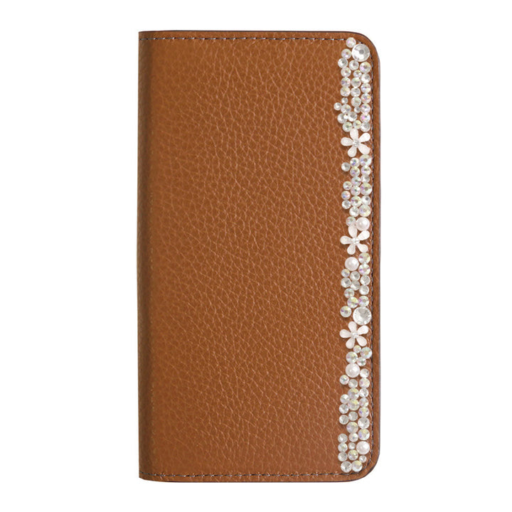 Cuir véritable 32 couleurs cuir italien grainé décoration florale étui portefeuille Google Pixel série