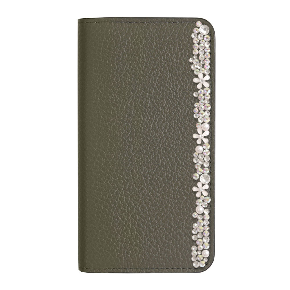 Cuir véritable 32 couleurs cuir italien grainé décoration florale étui portefeuille Google Pixel série