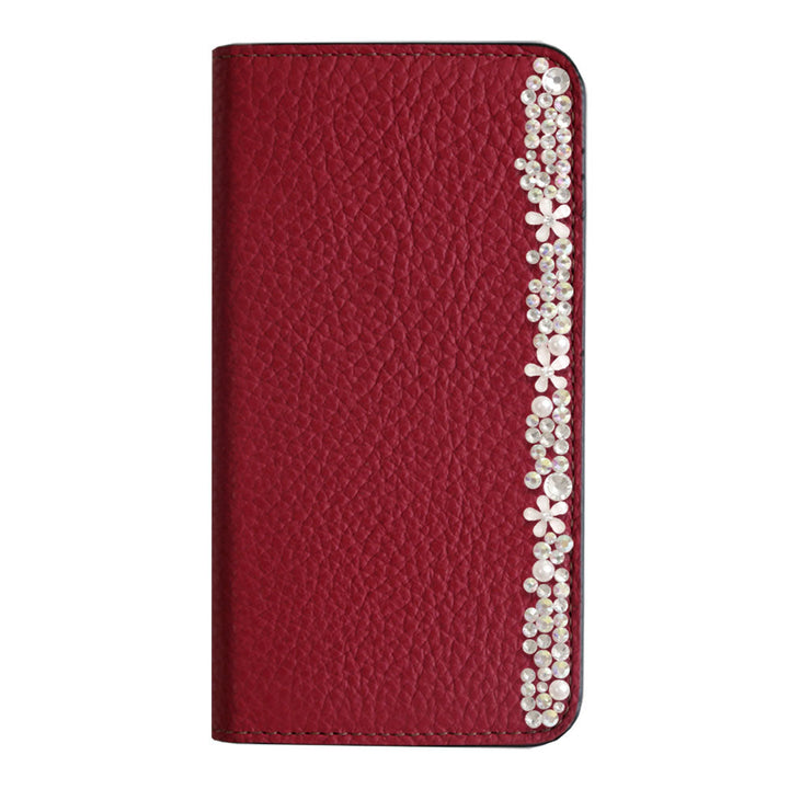 Cuir véritable 32 couleurs cuir italien grainé décoration florale étui portefeuille Google Pixel série