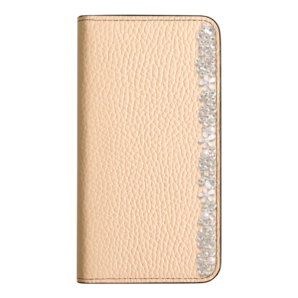 Cuir véritable 32 couleurs cuir italien grainé décoration florale étui portefeuille Google Pixel série