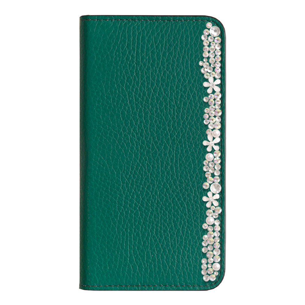 Cuir véritable 32 couleurs cuir italien grainé décoration florale étui portefeuille Google Pixel série