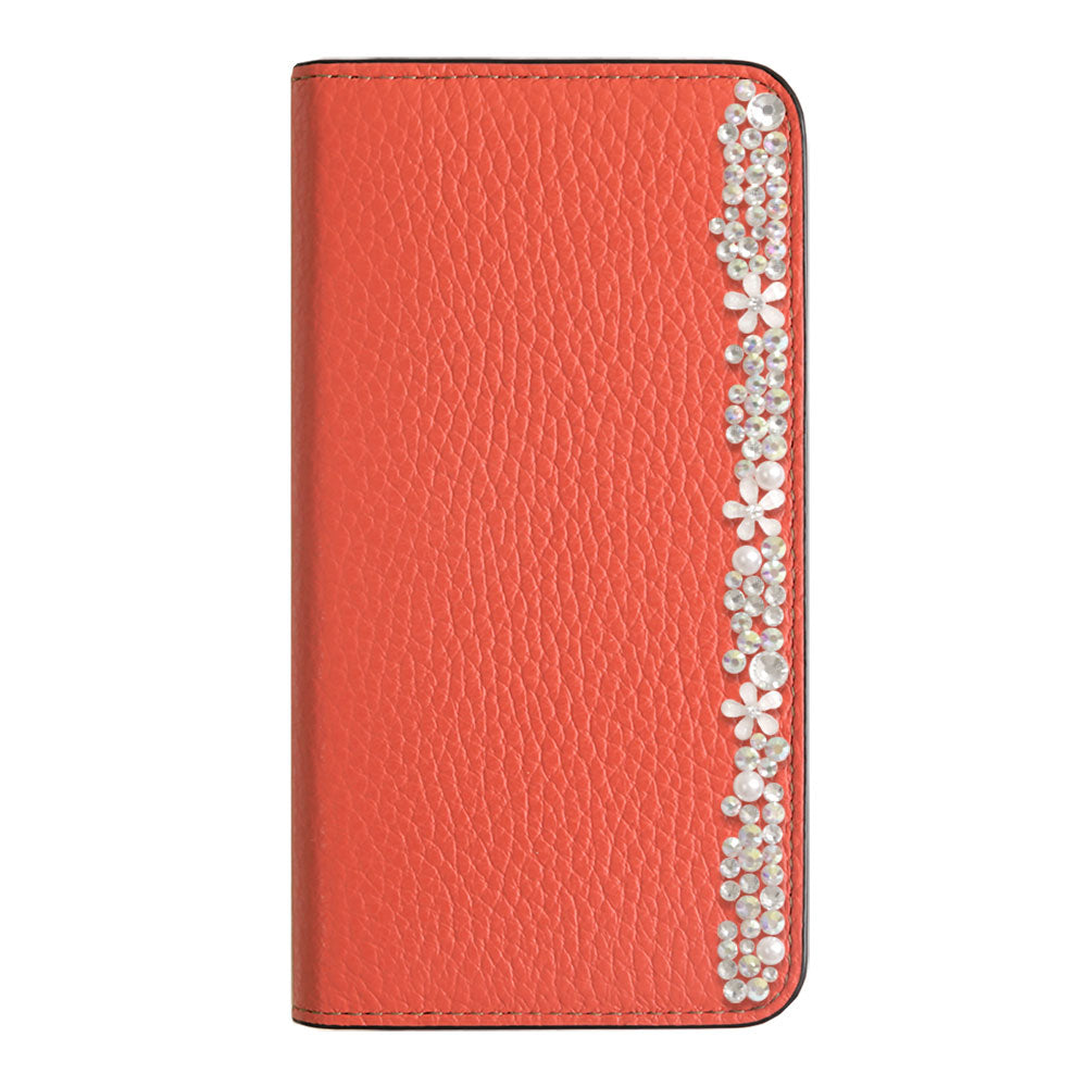 Cuir véritable 32 couleurs cuir italien grainé décoration florale étui portefeuille Google Pixel série