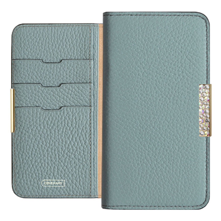 Genuine leather 32 colors Italian shrink leather stone frame deco notebook-style case Google Pixel series