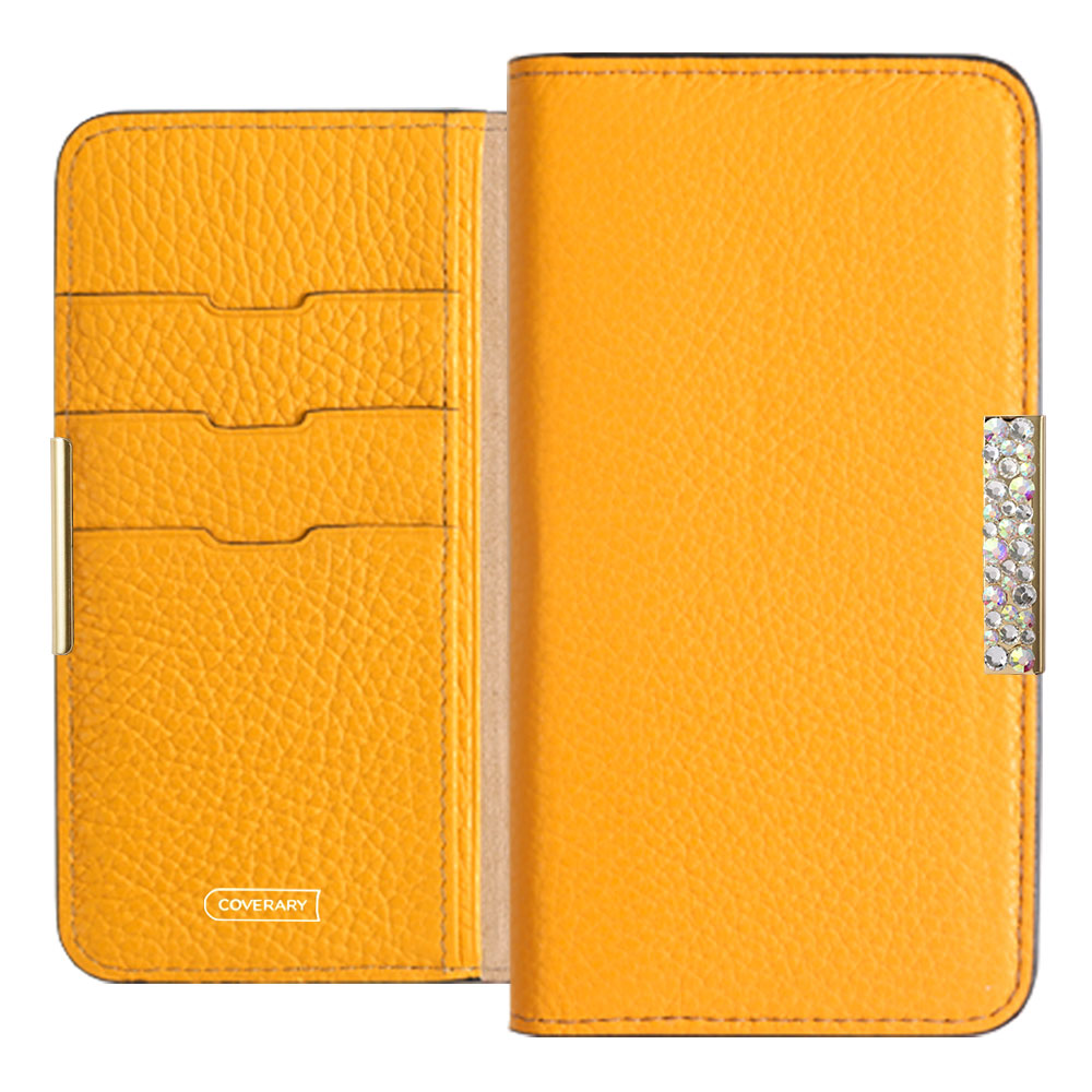 Cuir véritable 32 couleurs cuir italien grainé étui portefeuille à cadre en pierre série Galaxy