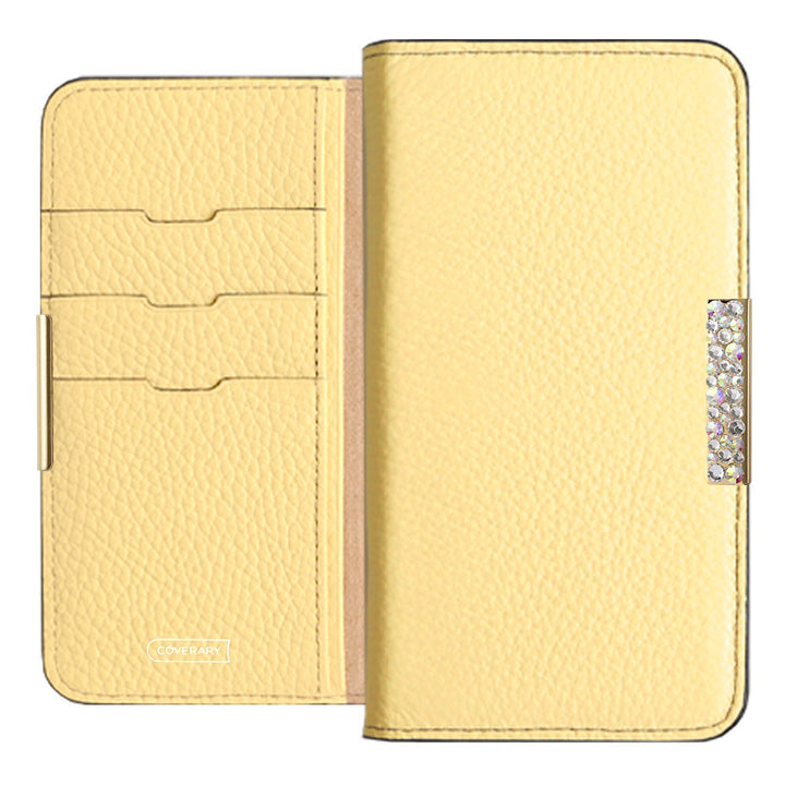 Genuine leather 32 colors Italian shrink leather stone frame deco notebook-style case Google Pixel series