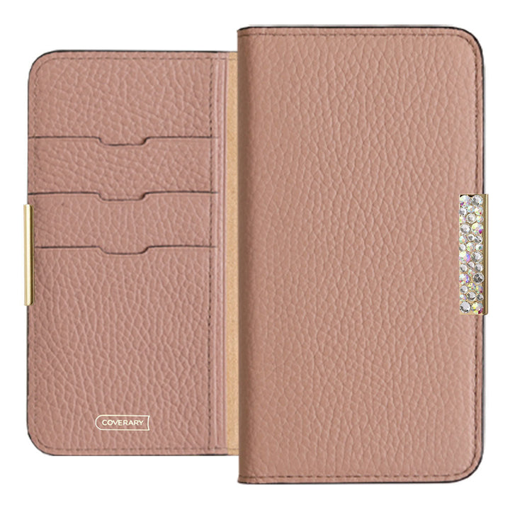 Genuine leather 32 colors Italian shrink leather stone frame deco notebook-style case Google Pixel series