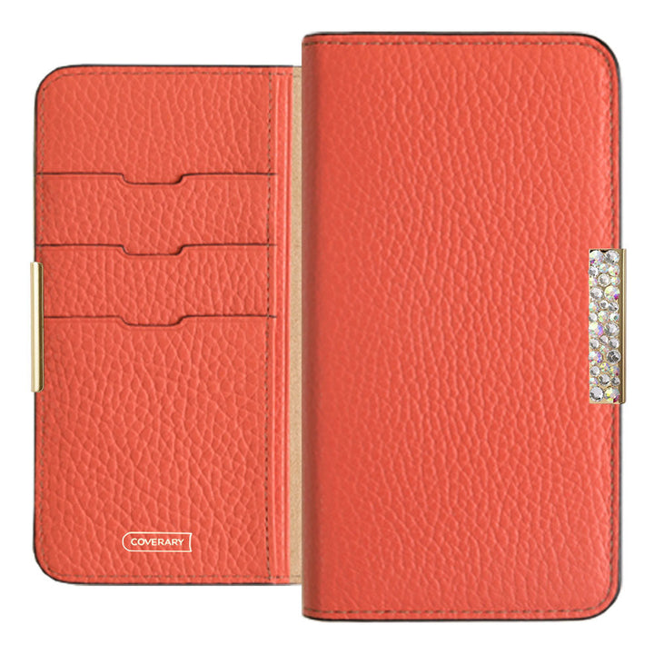 Genuine leather 32 colors Italian shrink leather stone frame deco notebook-style case Google Pixel series