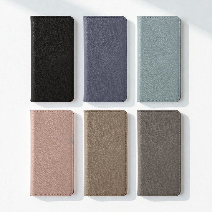 Genuine Leather Italian Shrink Leather Stand Function Wallet Case