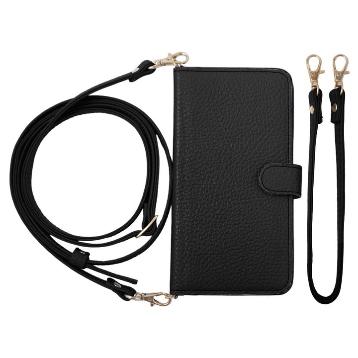 Genuine leather 32 colors Italian shrink leather short & shoulder strap included notebook-style case (with belt) Galaxy series