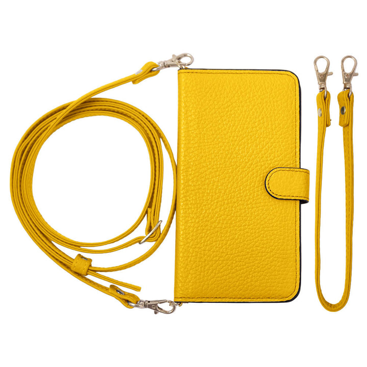 Genuine leather 32 colors Italian shrink leather short & shoulder strap included notebook-style case (with belt) Xperia series