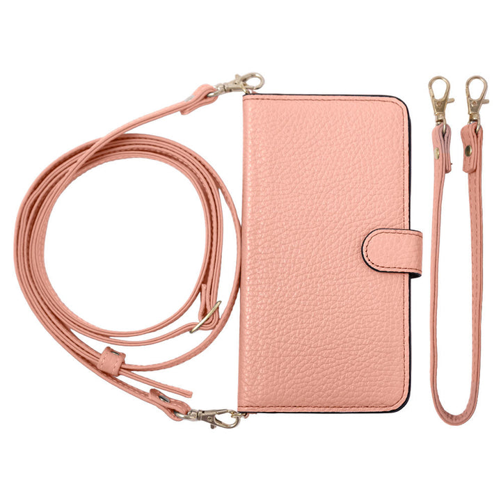 Genuine leather 32 colors Italian shrink leather short & shoulder strap included notebook-style case (with belt) Xperia series