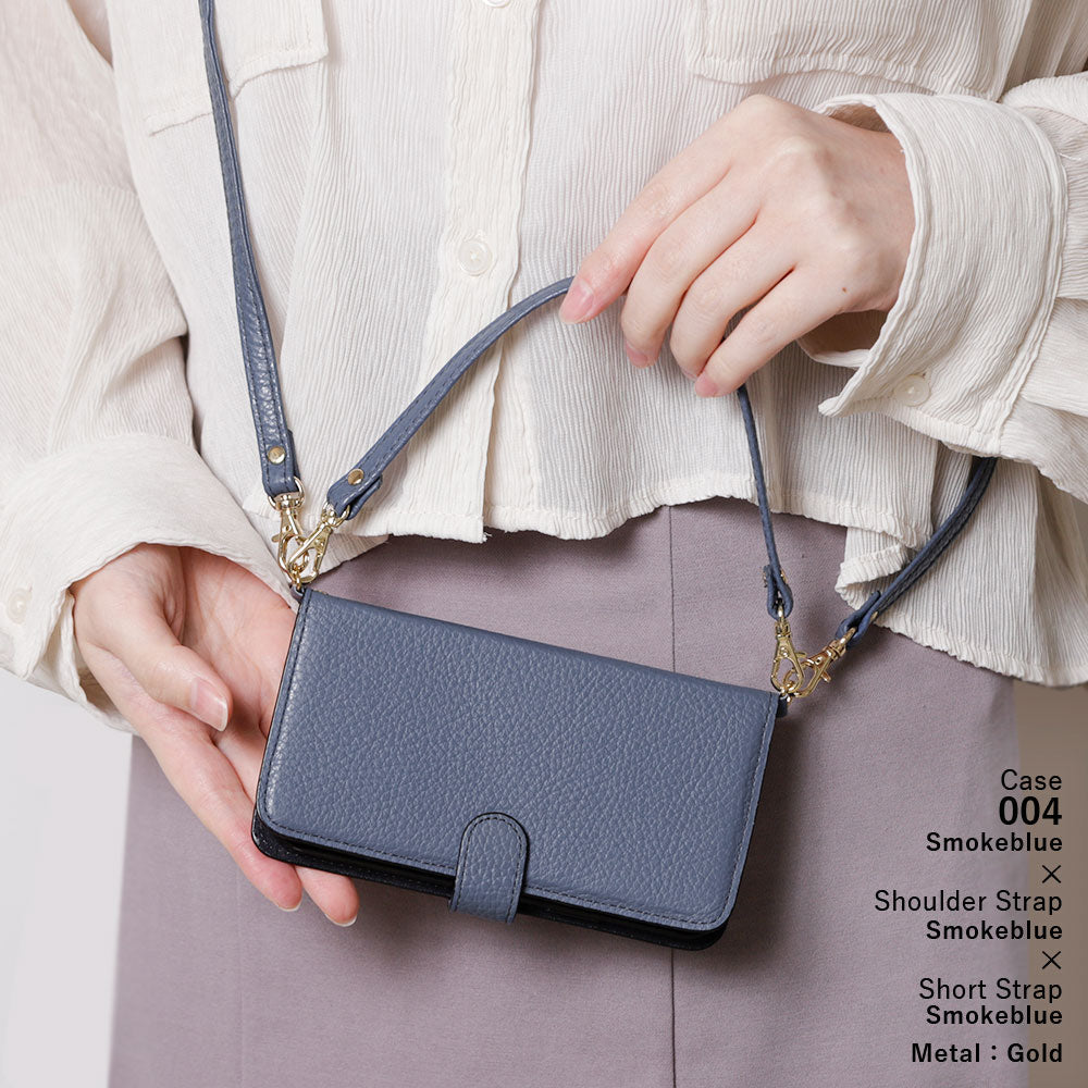 Genuine leather 32 colors Italian shrink leather short & shoulder strap included notebook-style case (with belt) Xperia series