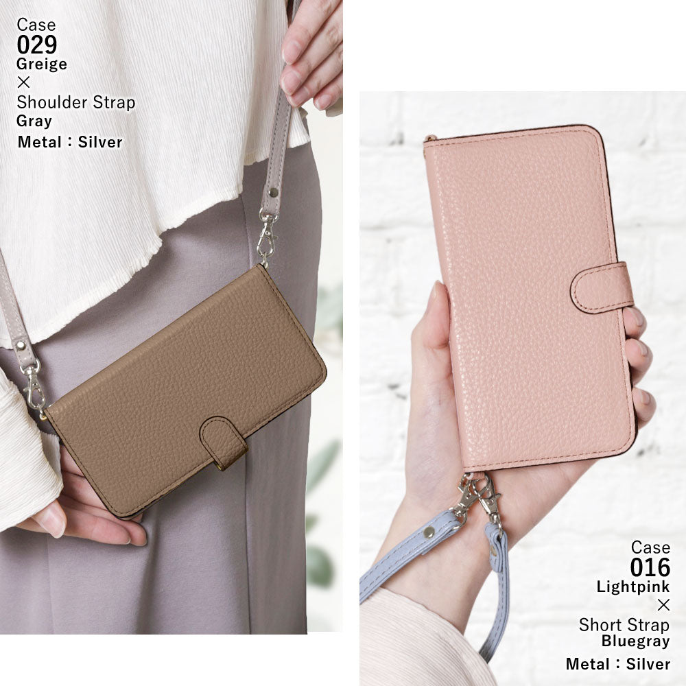 Genuine leather 32 colors Italian shrink leather short & shoulder strap included notebook-style case (with belt) Xperia series