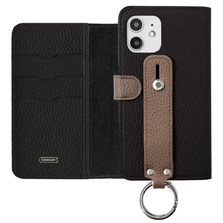 Ceinture bicolore en cuir italien grainé 32 couleurs véritable cuir avec poignée, étui portefeuille (avec ceinture) pour la série Xperia