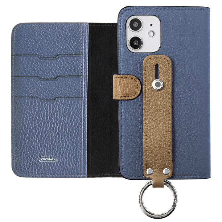 Ceinture bicolore en cuir italien grainé 32 couleurs véritable cuir avec poignée, étui portefeuille (avec ceinture) pour la série Xperia